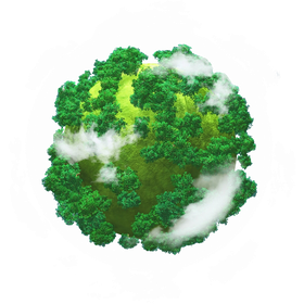 Globe écologique vert