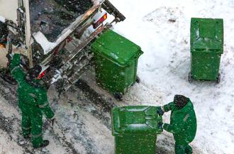 Collecte des déchets en hiver
