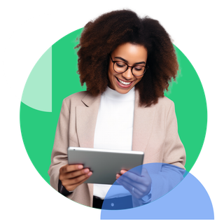 woman-smiling-tablet